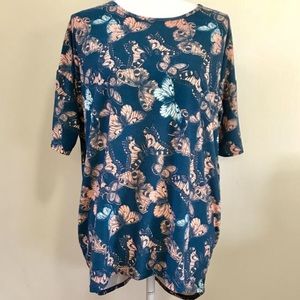 Irma butterfly shirt LULAROE size XXs